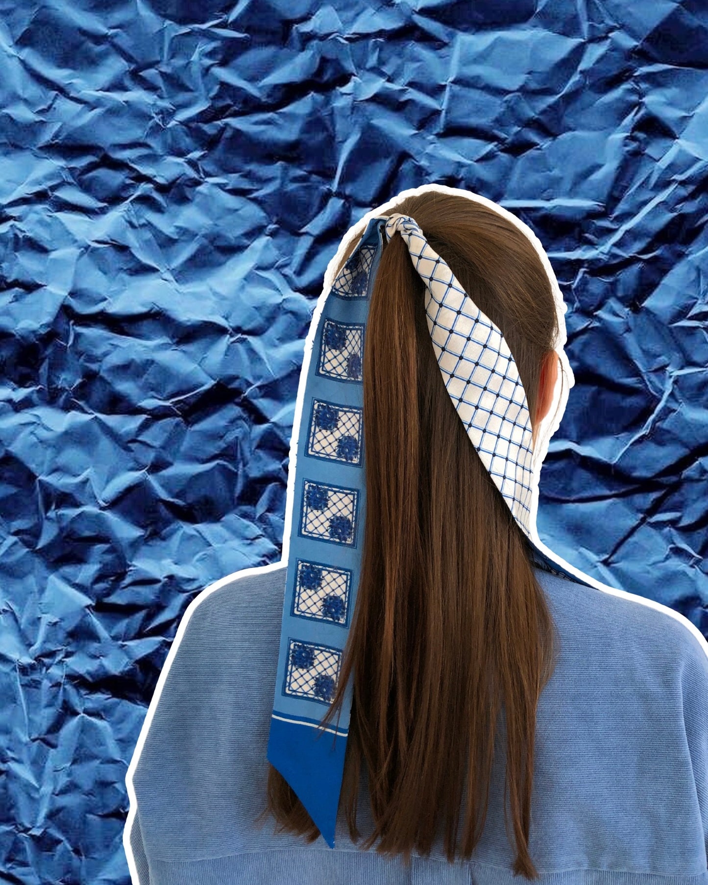 Silk Twill Scarf "Pane"