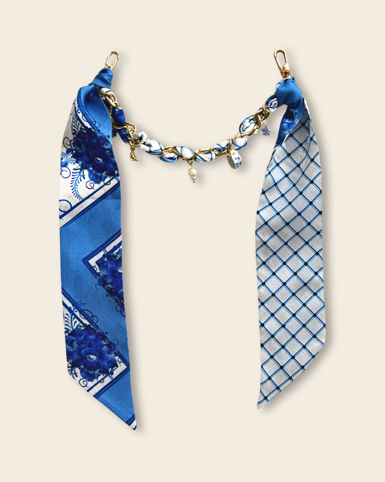 Silk Bag Charm with Chain & Charms — Limited Edition