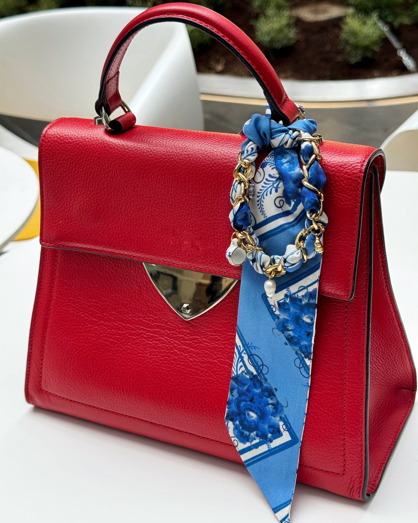Silk Bag Charm with Chain & Charms — Limited Edition