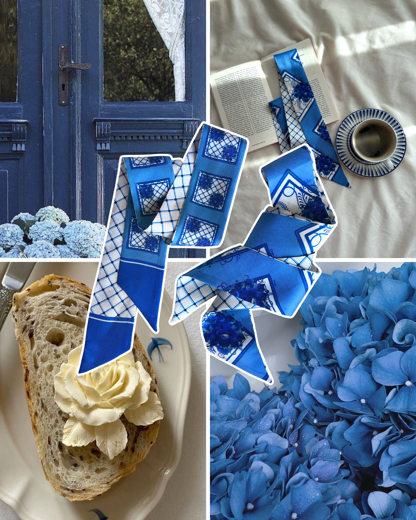 Silk Twill Set "Blue Harmony"